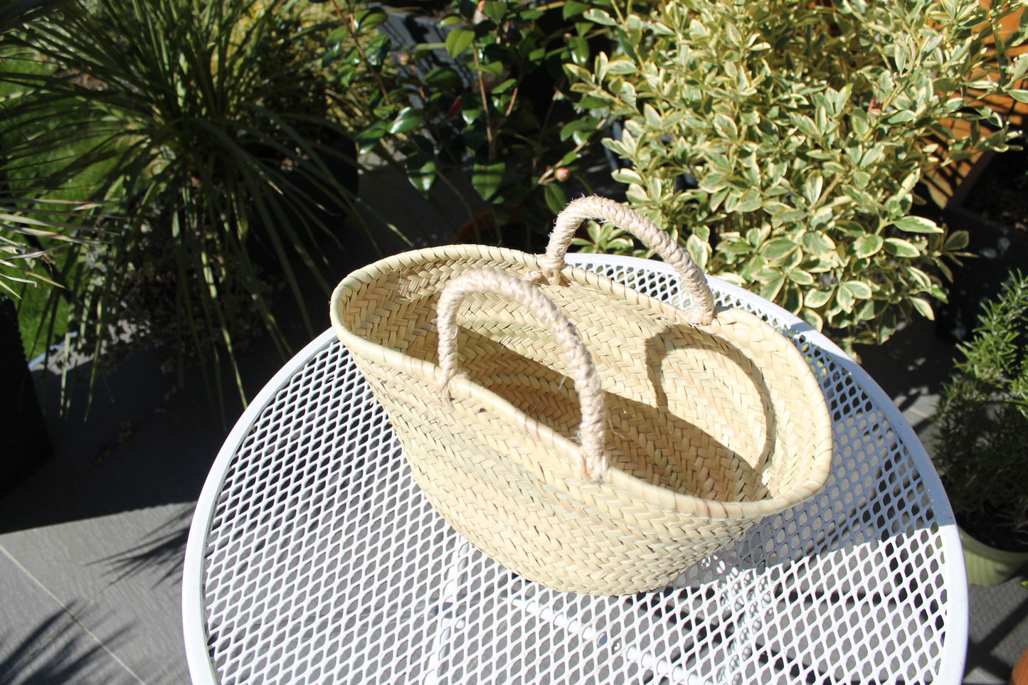 Meknes Woven Straw Basket