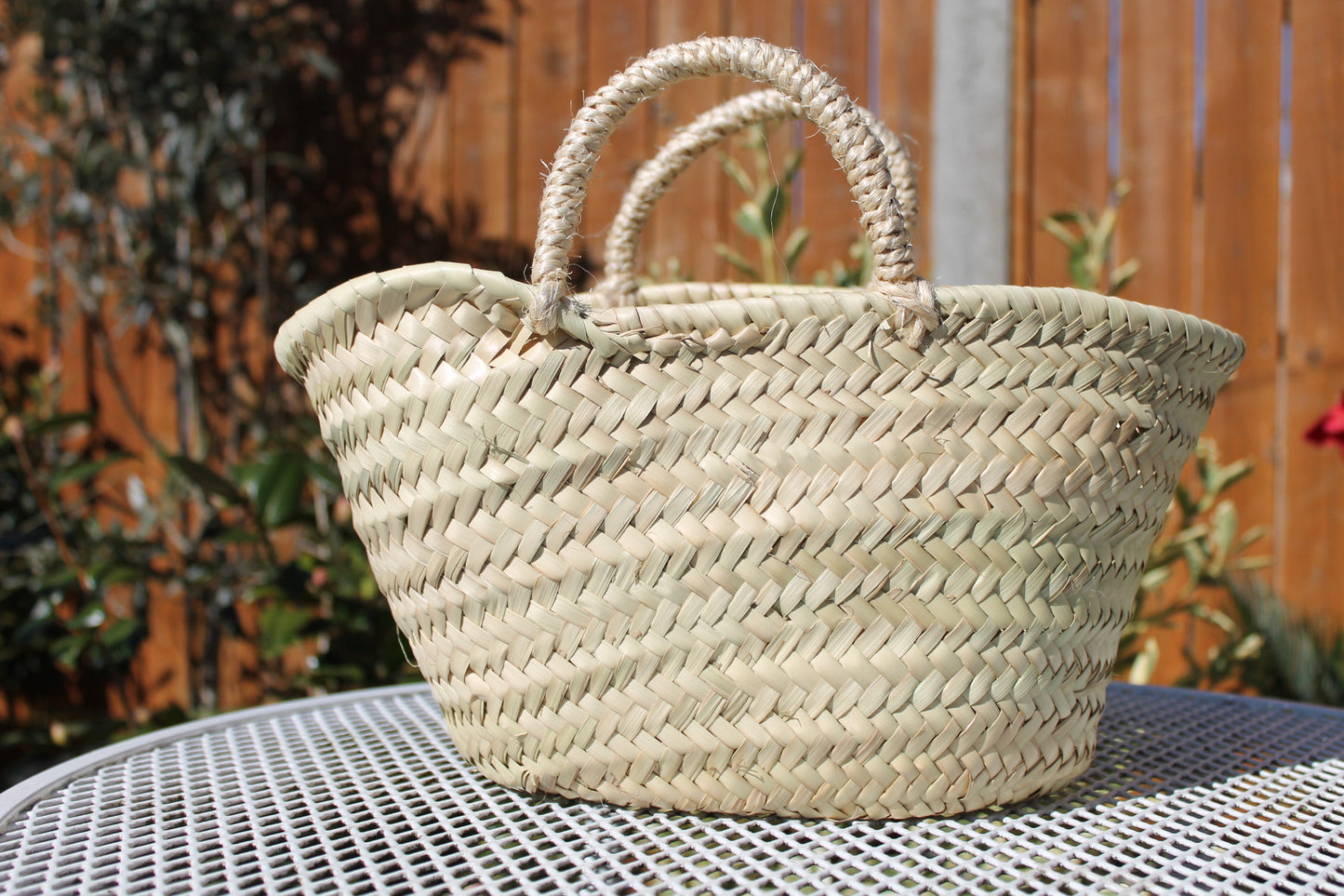 Meknes Woven Straw Basket
