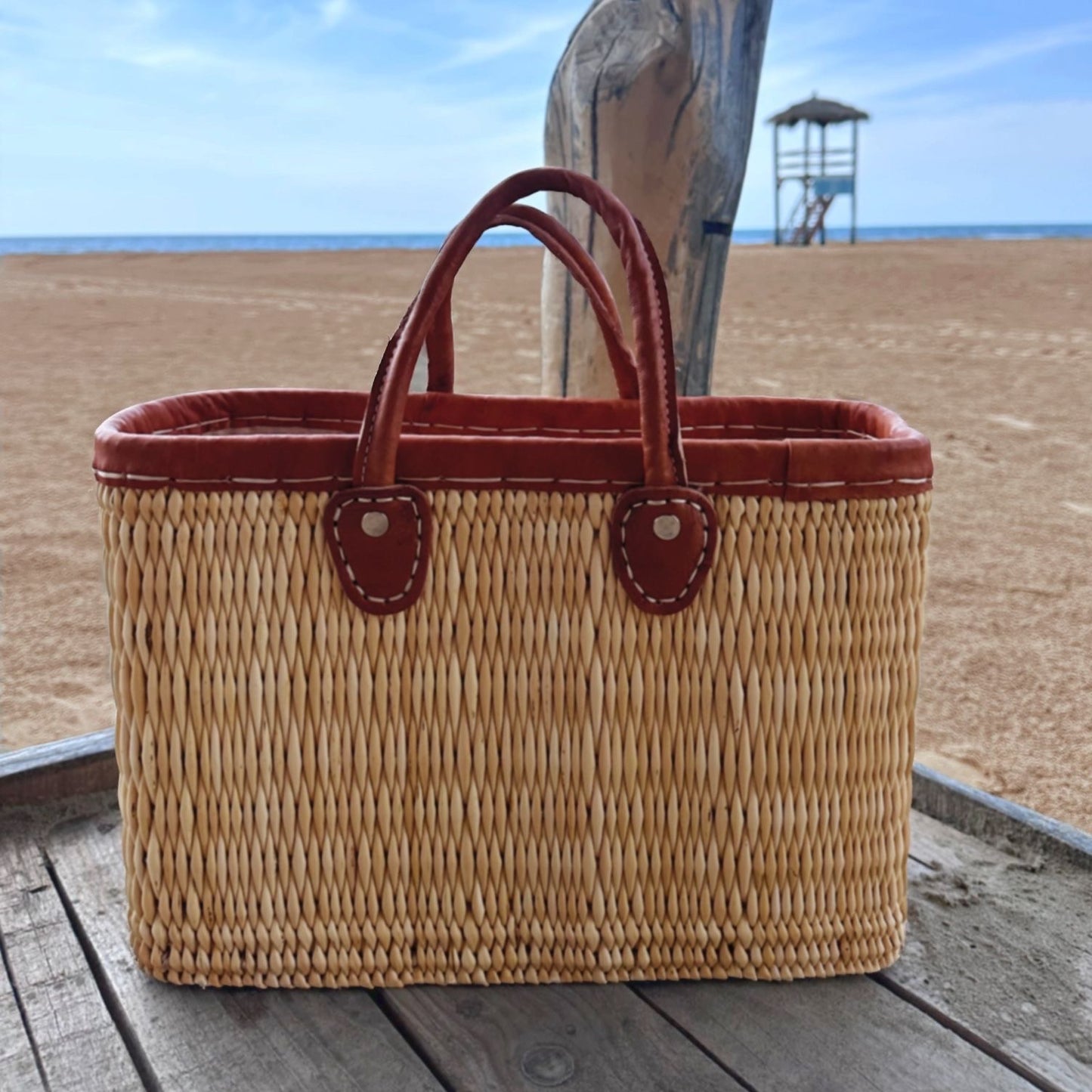 Marrakech Reed Bag/Basket